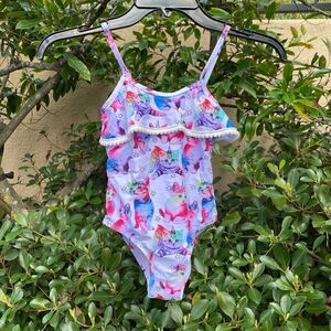 Girl's Swimsobo Kitty Onepiece Swimsuit. Size Small.  NWOT